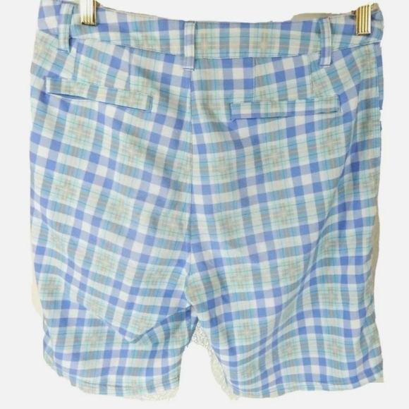 Johnnie-O Blue Plaid Board Shorts - Picture 2 of 5